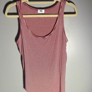 Old navy red and white striped tank top